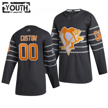 Camisola Pittsburgh Penguins Personalizado Cinza Adidas 2020 NHL All-Star Authentic - Criança